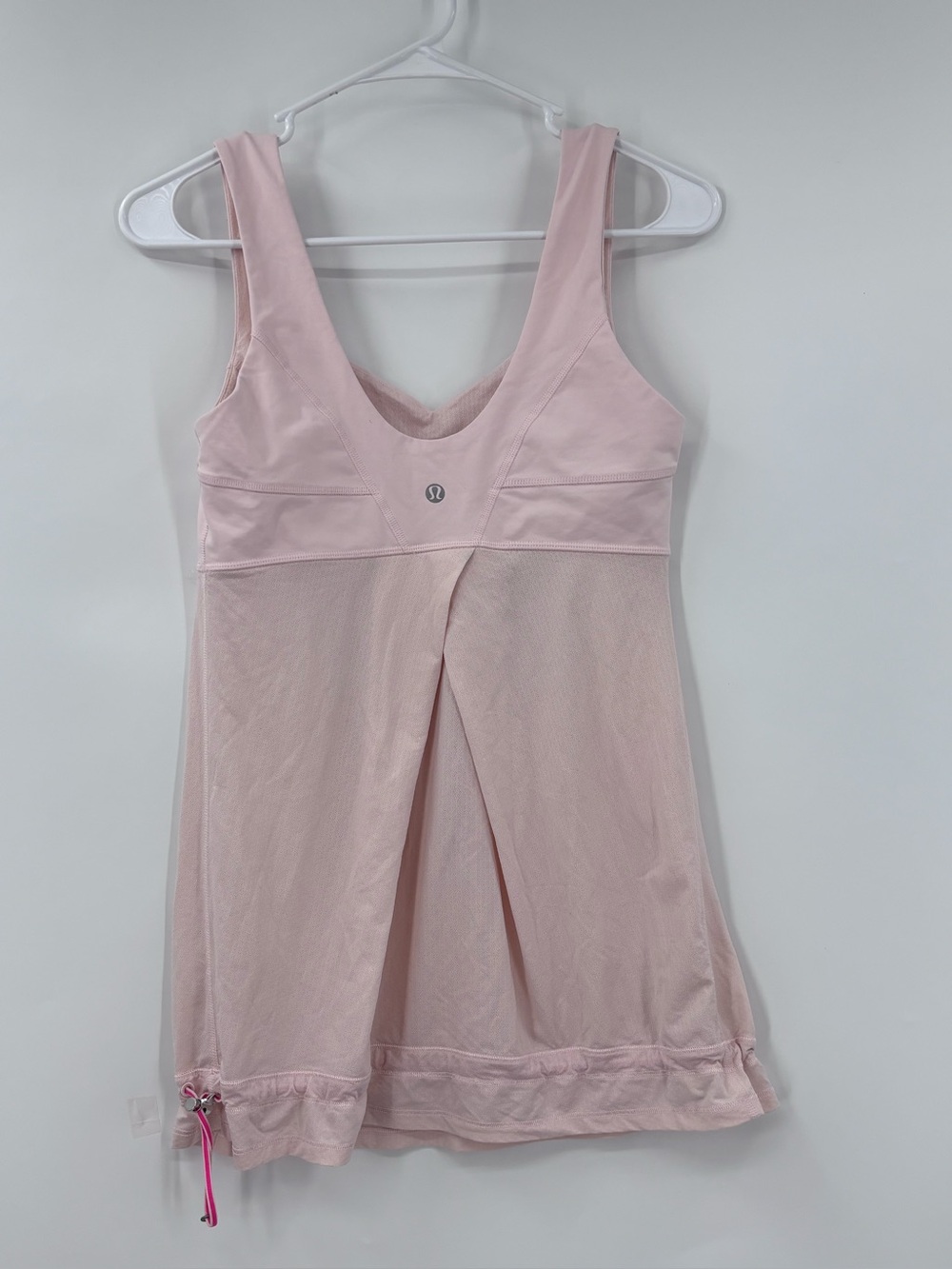 lululemon athletica Pale Pink Mesh-Overlay Tank